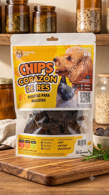 CHIPS SNACKS  CORAZON DE RES