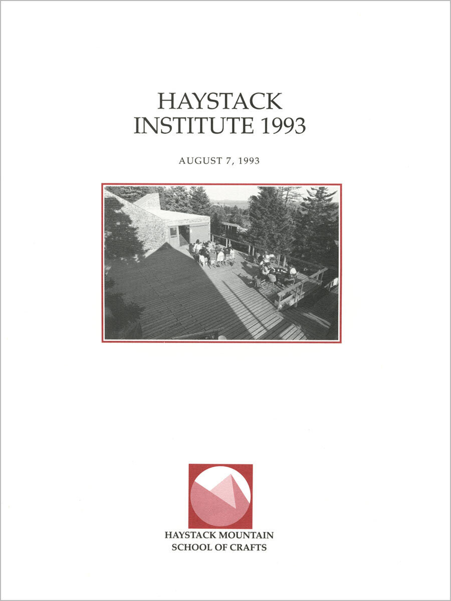 Haystack Institute 1993 by Sarah Bodine, Michael Dunas, and Gerhardt Knodel, #4