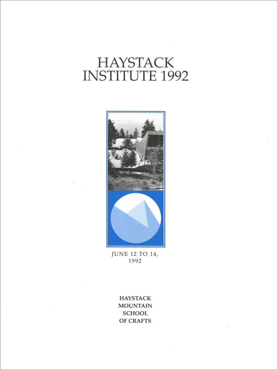 Haystack Institute 1992 by Janet Koplos and Warren Seelig, #3