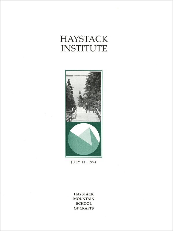 Haystack Institute, The Craftsman as Yeoman: Myth and Cultural Identity in American Craft by Mary Douglas, #5