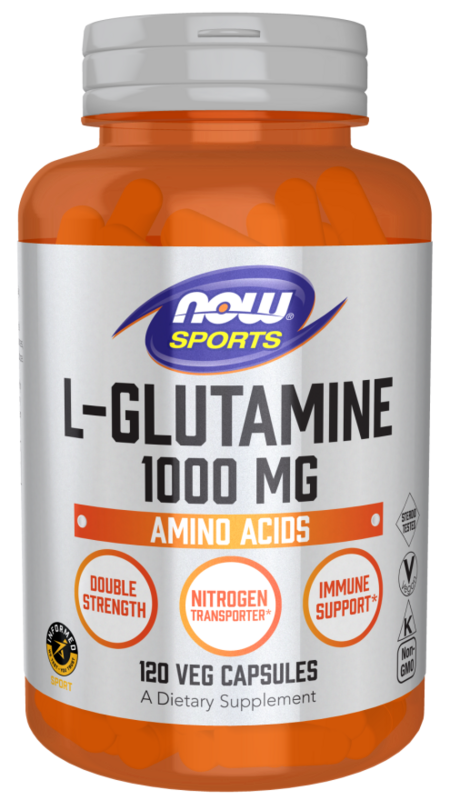 NOW- L-GLUTAMINE 1000mg 120 VCAPS