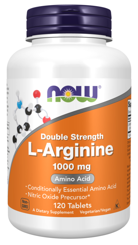 NOW- ARGININE 1000mg 120 TABS