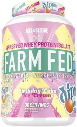 Axe &amp; Sledge Farm Fed Dippin Dots Birthday Cake Ice Cream 2 lb.