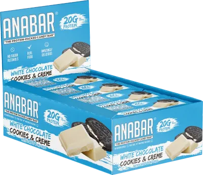 Anabar White Chocolate Cookies &amp; Cream (1 Bar)