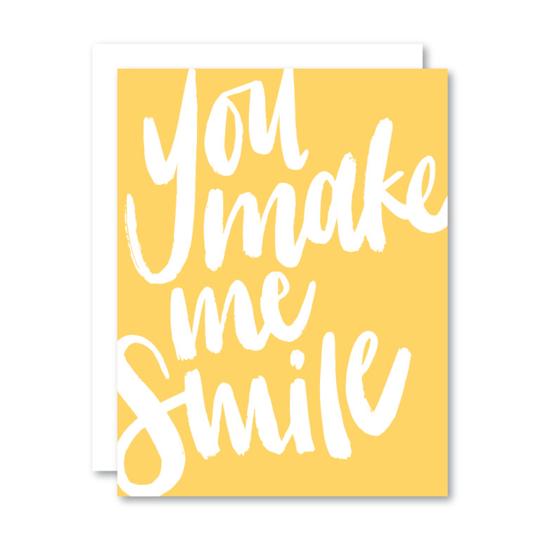 Love &amp; Anniversary  Greeting Cards, Design: You make me smile
