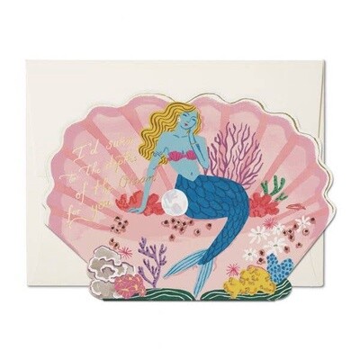 Blue Mermaid Card