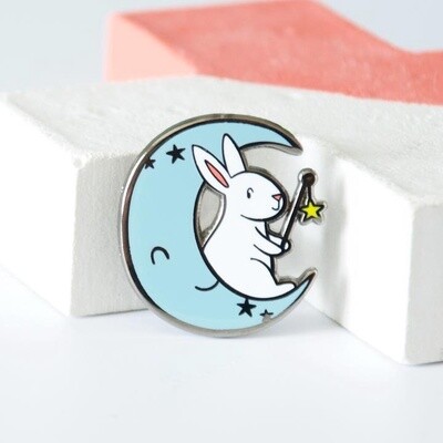 Moon Rabbit Enamel Pin