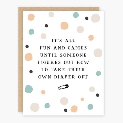 Fun & Games Baby Card