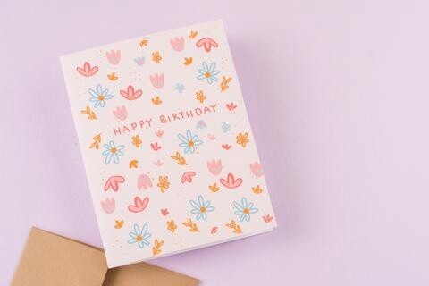 Pink Flower Bday