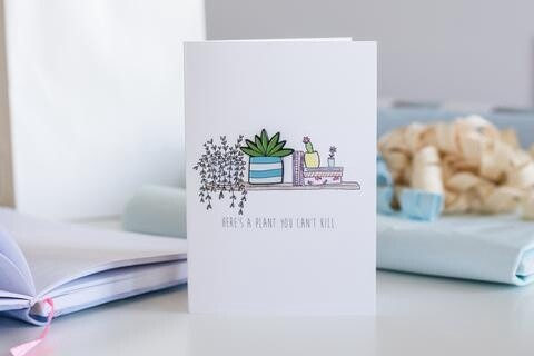New Home Plant Pin Card
