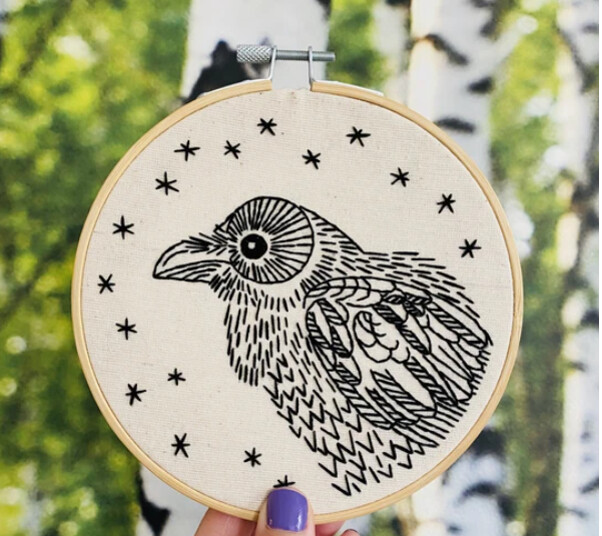 Nevermore Complete Embroidery Kit