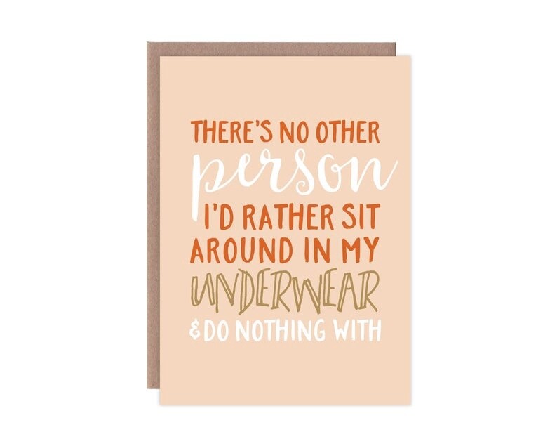 No Other Person Underwear Card