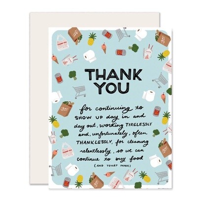 Grocery & Restaurant Thank You Card