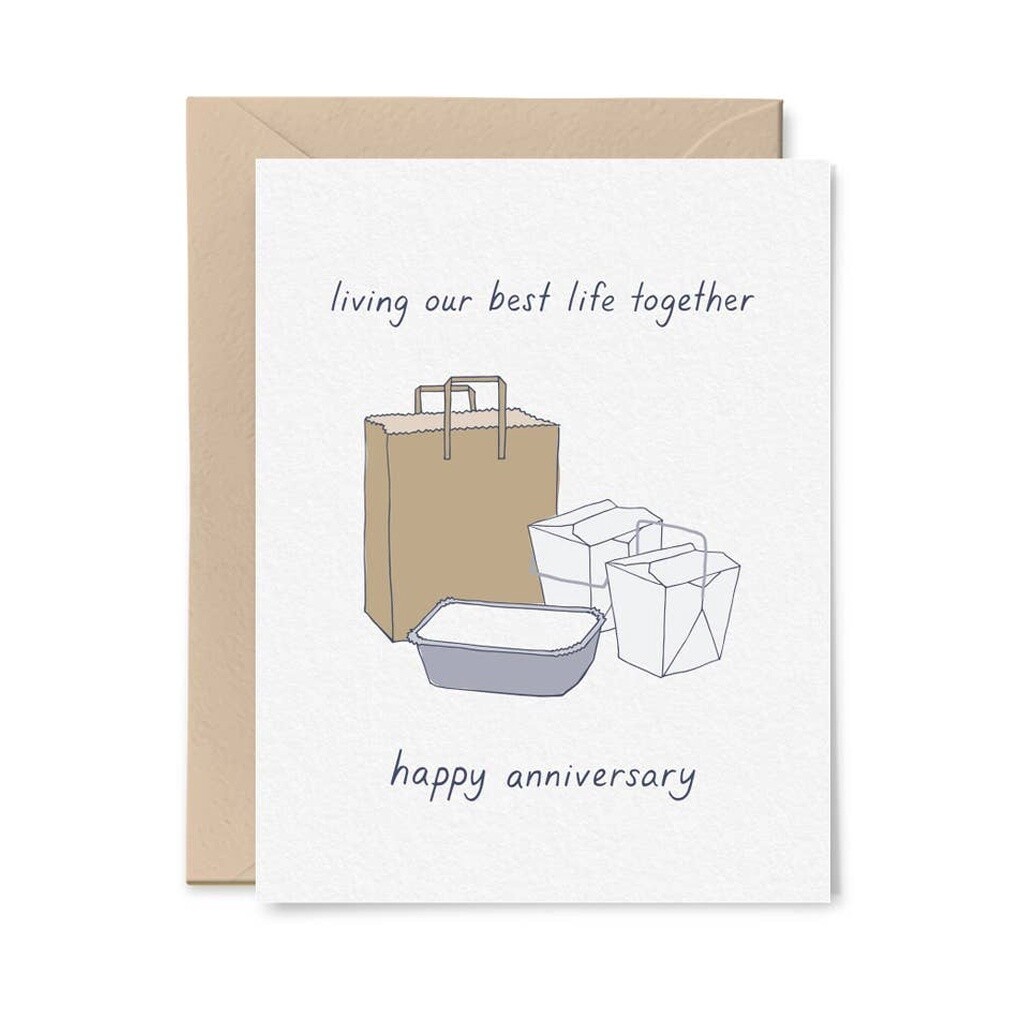 Living Our Best Life Together Anniversary Card
