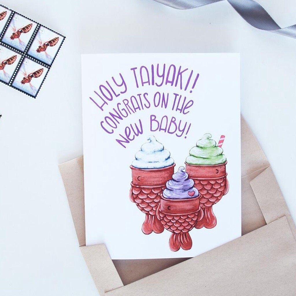 New Baby Taiyaki Card