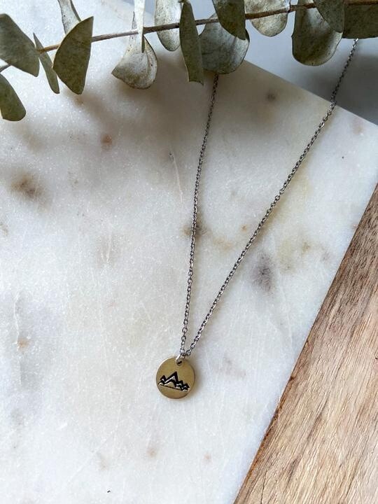 Silver Mini Mountains Necklace