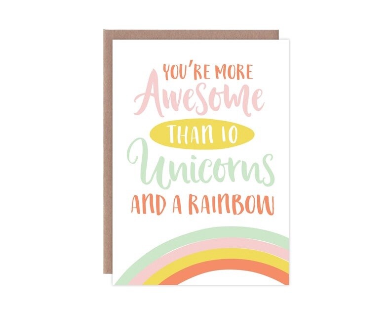 More Awesome Than Unicorns Card