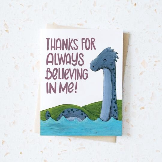 Thanks for Believing in Me Card