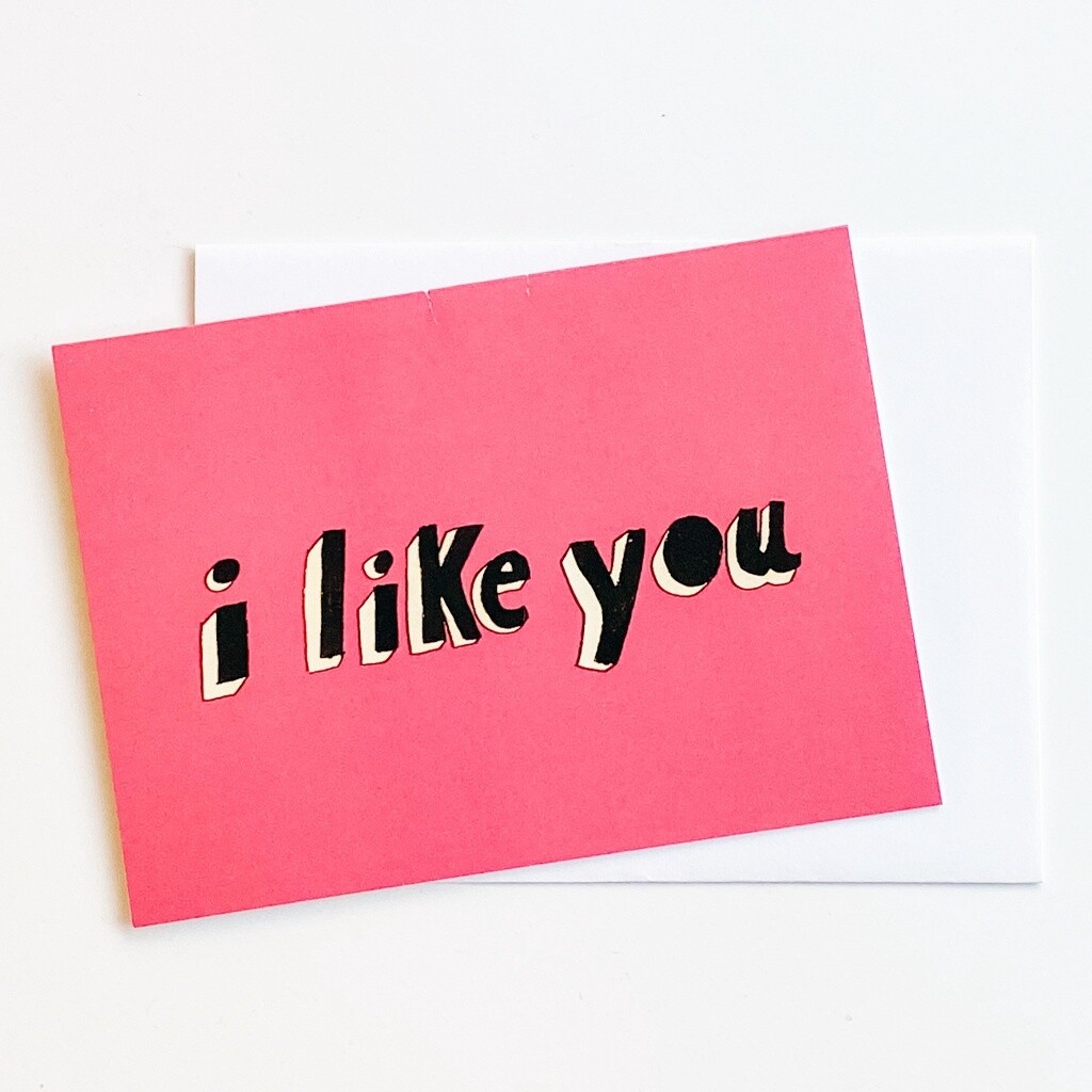 I Like You (Red) Card