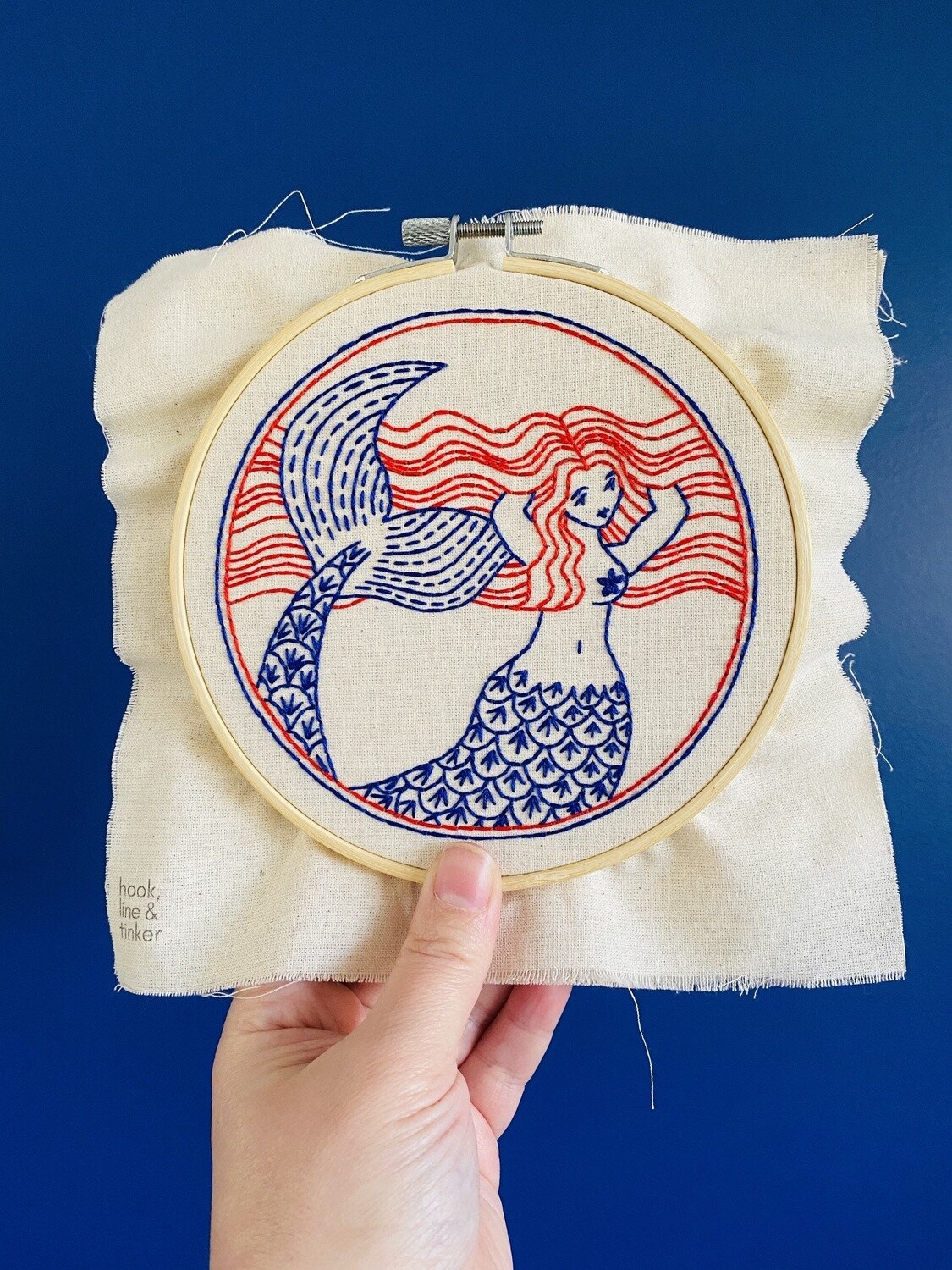 Mermaid Hair Don&#39;t Care Complete Embroidery Kit
