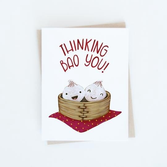 Thinking Bao You Card
