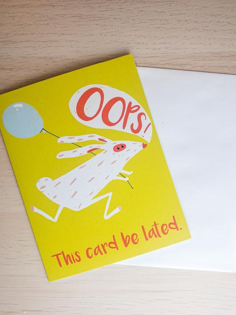 Opps! This card be lated