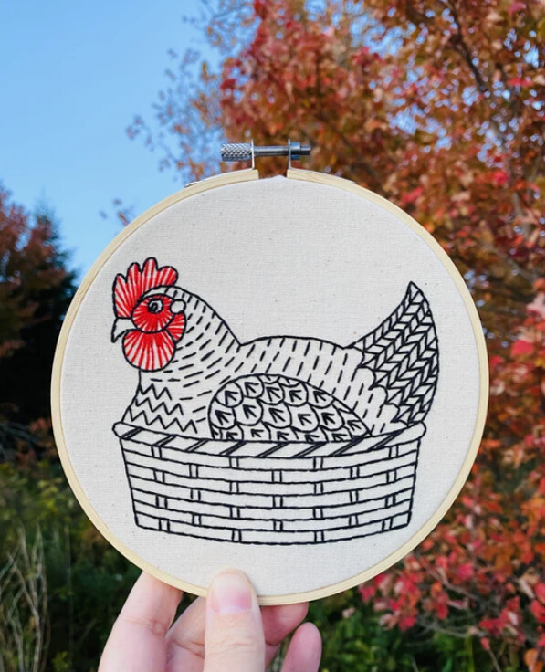 Henny Penny Complete Embroidery Kit