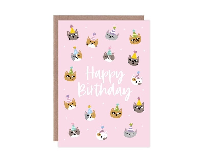 Party Cat Birthday Card