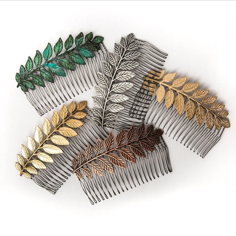 Large Leaf Hair Comb