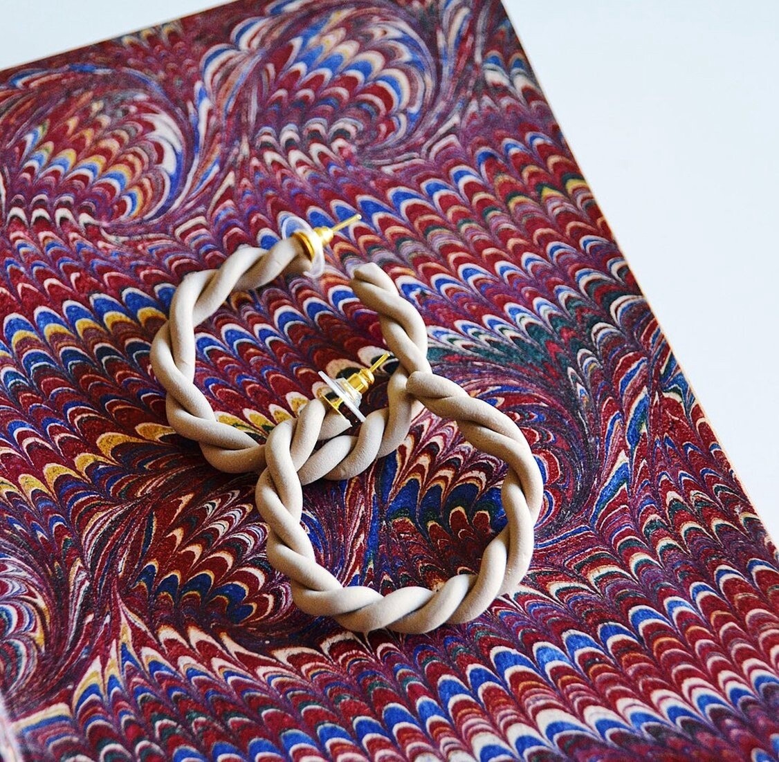 Texas Twist Earrings, Colour: Tan