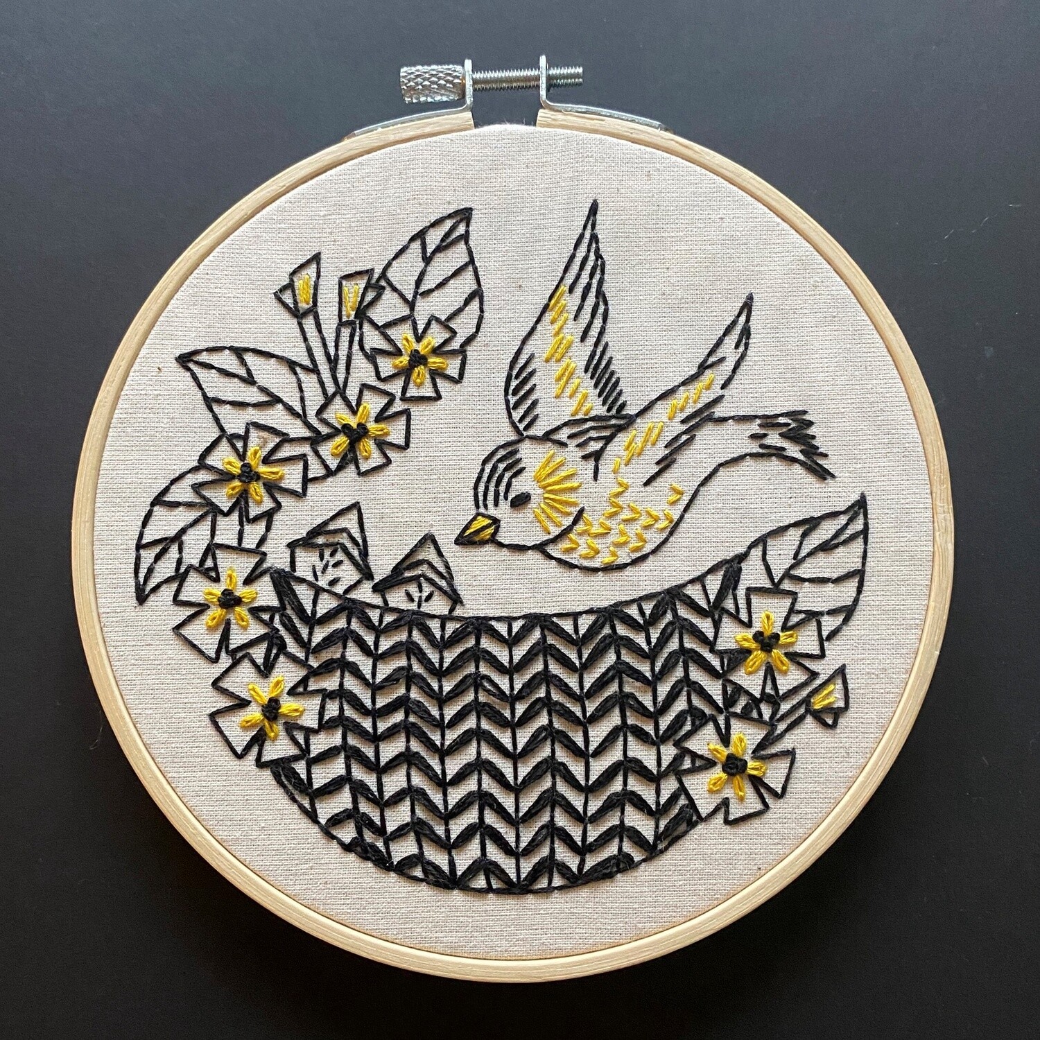 Goldfinch Complete Embroidery Kit