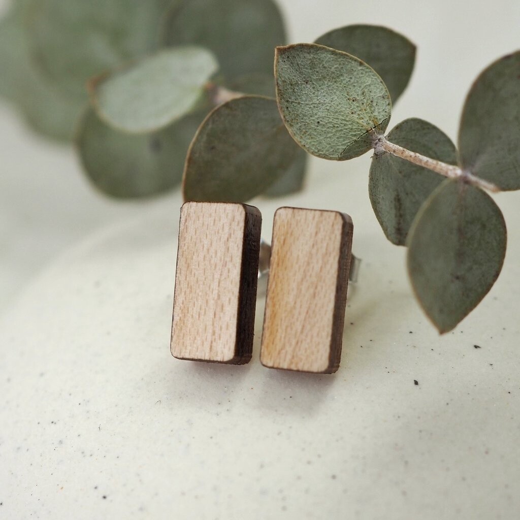 Asgard Peak Earrings, Material: Maple
