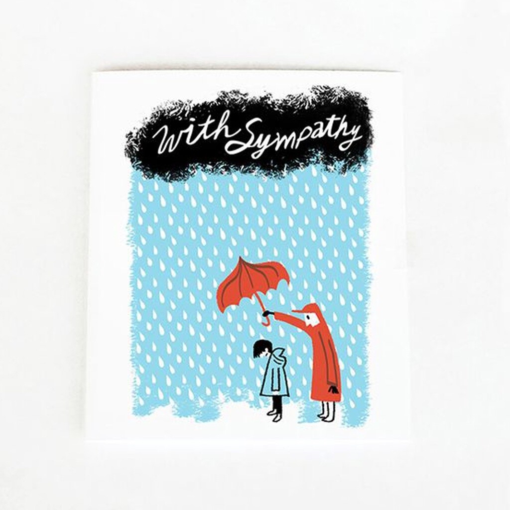 With Sympathy Umbrella Card