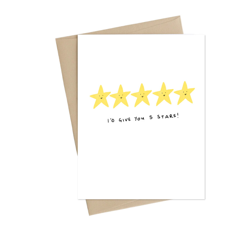 I&#39;d give you 5 stars Card