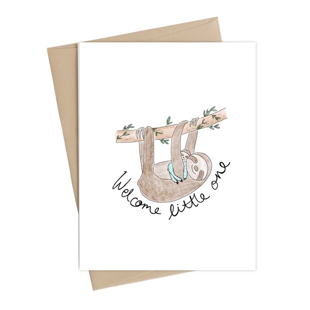 Baby Sloth Card