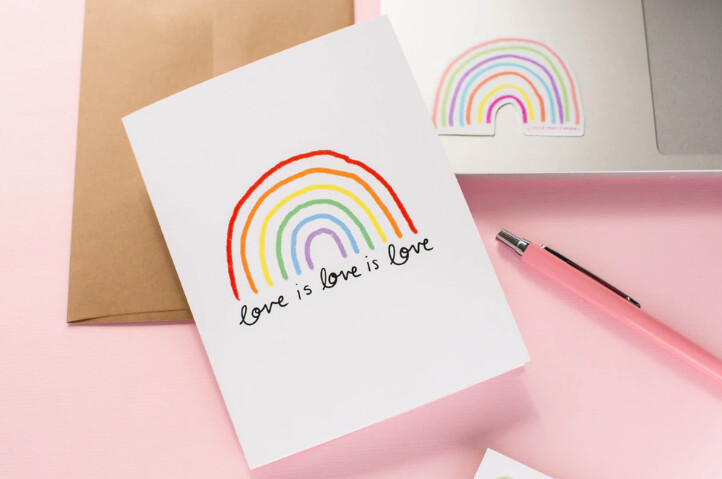 Rainbow Mini Card