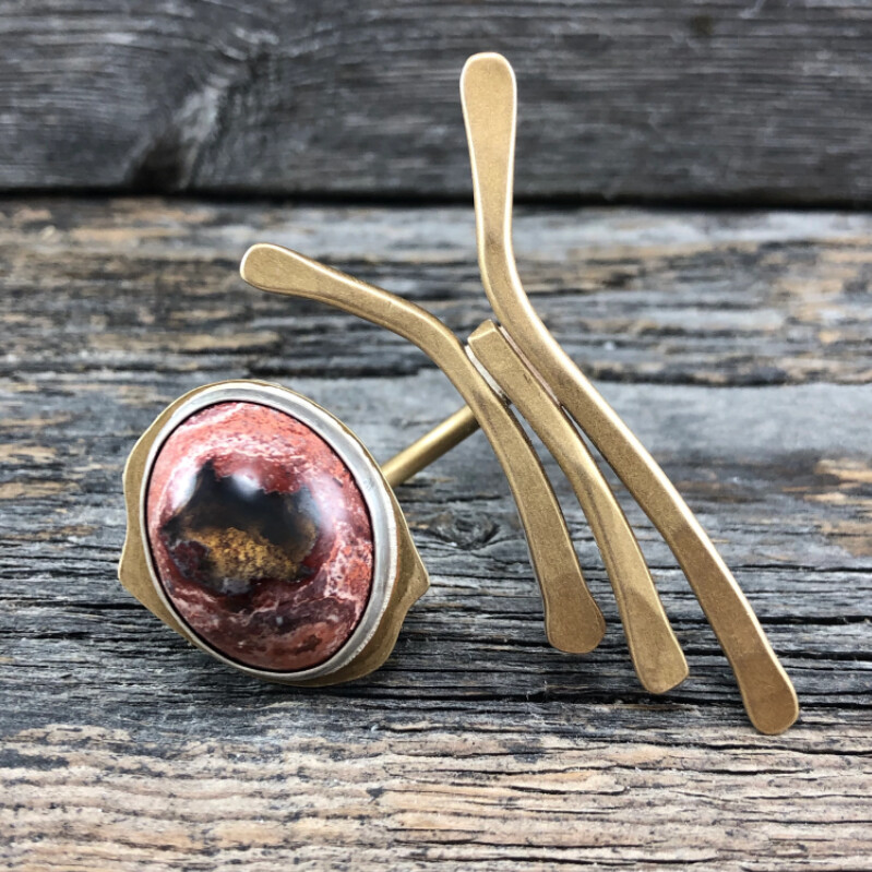 Festival Ring - Mexican Fire Opal