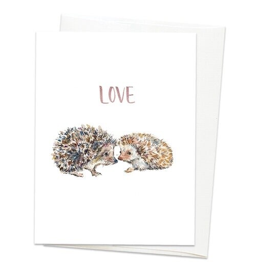 Hedgehog Love Card