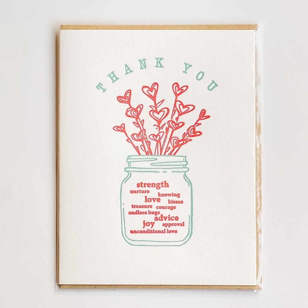 Thank You Mason Jar Card