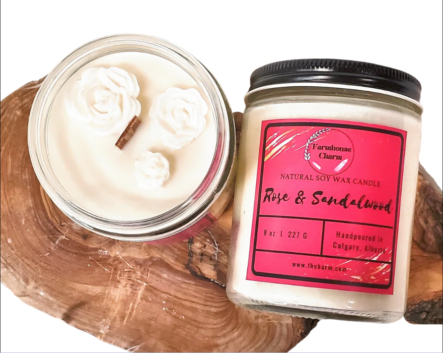Rose &amp; Sandalwood Candle