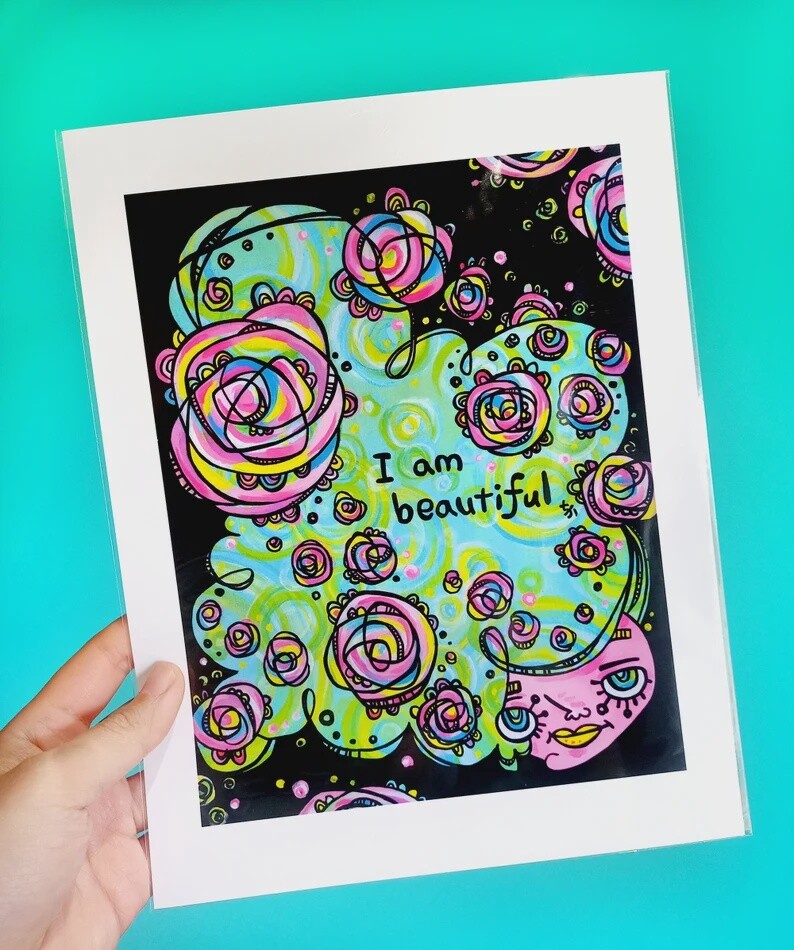 I am Beautiful Print