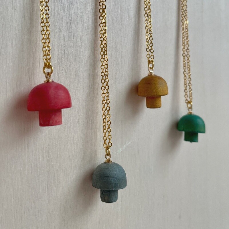 Mushroom Pendant Necklace