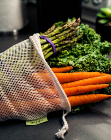 Reusable Cotton Mesh Produce  Bags