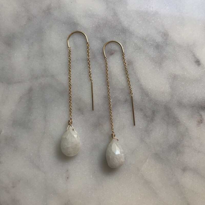 White Sapphire Threaders
