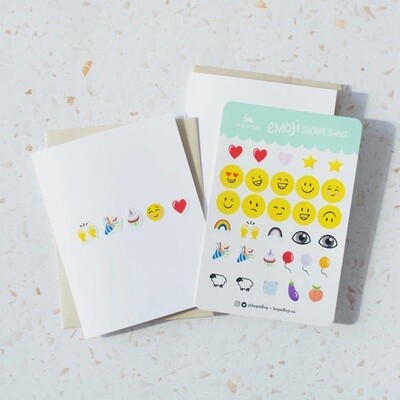 Emoji Sticker Card Kit