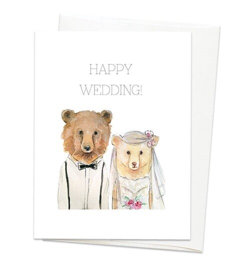 Bear Wedding Card