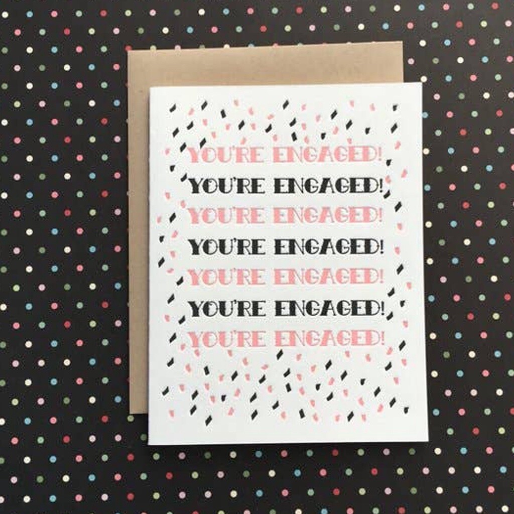 Confetti You&#39;re Engaged Card