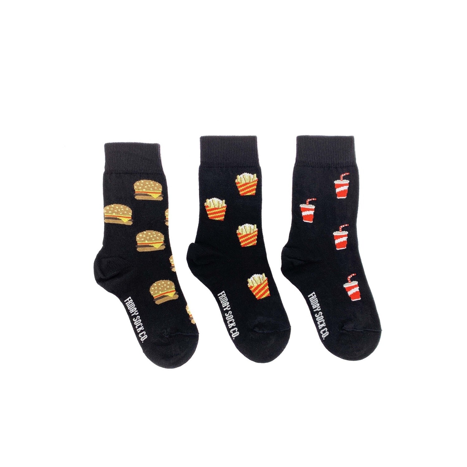 Kid&#39;s Burger, Fries, &amp; Soda Socks