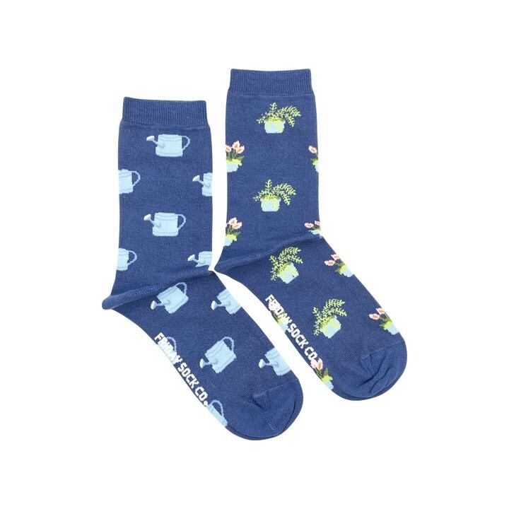 Women&#39;s Plant &amp; Watering Can Socks