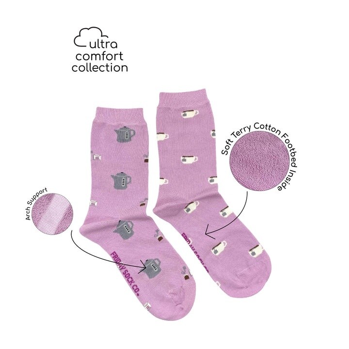 Women&#39;s Ultra Comfort Tea &amp; Kettle Socks